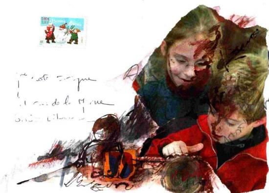 A evelyne (dessin sur enveloppe)